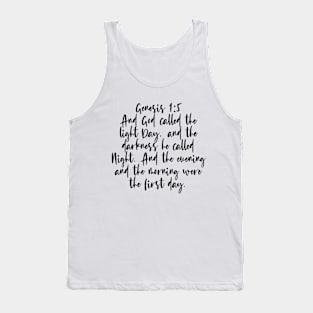 Genesis 1:5 Tank Top